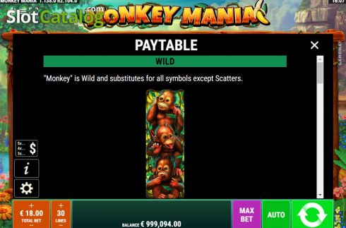 Скрин7. Monkey Mania (Gamomat) слот