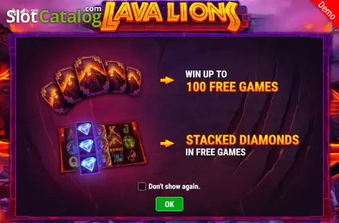 Скрин2. Lava Lions слот