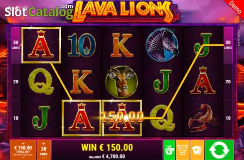 Скрин4. Lava Lions слот