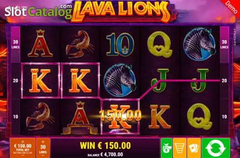 Скрин5. Lava Lions слот