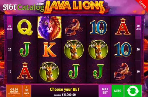 Скрин3. Lava Lions слот