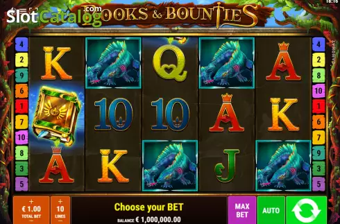 Скрин2. Books and Bounties слот