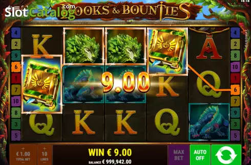 Скрин5. Books and Bounties слот
