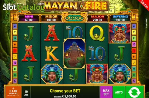 Скрин2. Mayan Fire слот