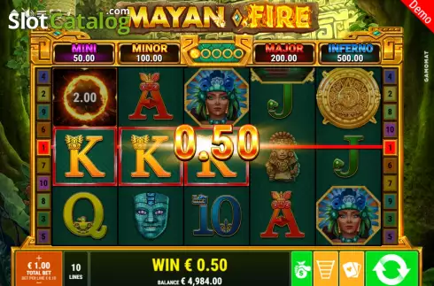 Скрин3. Mayan Fire слот