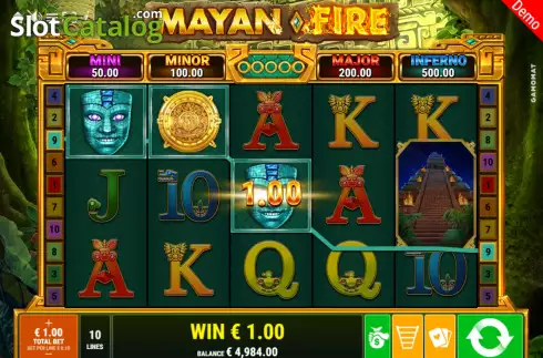 Скрин4. Mayan Fire слот