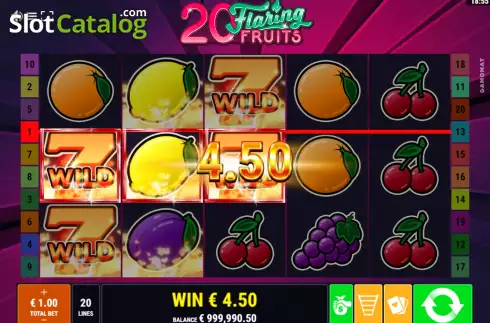 Скрин3. 20 Flaring Fruits слот
