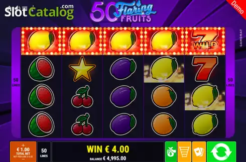 Скрин3. 50 Flaring Fruits слот