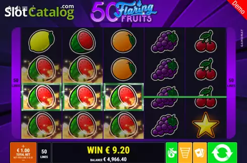 Скрин7. 50 Flaring Fruits слот