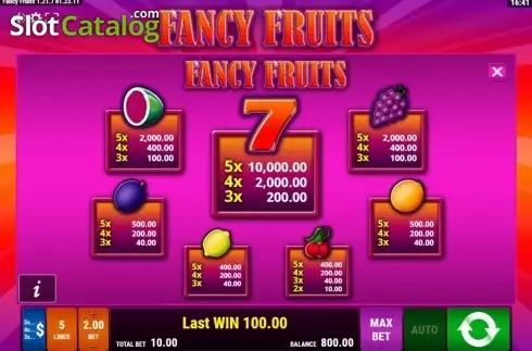 Скрин6. Fancy Fruits слот