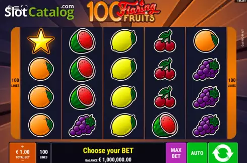 Скрин2. 100 Flaring Fruits слот