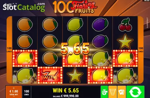 Скрин3. 100 Flaring Fruits слот