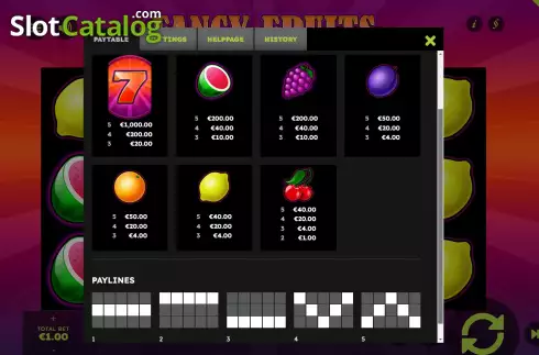Скрин9. Fancy Fruits Deluxe слот