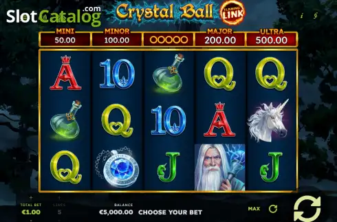 Скрин2. Crystal Ball Flaming Link слот