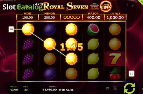Скрин3. Royal Seven XXL Flaming Link слот