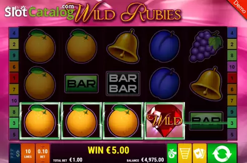 Скрин5. Wild Rubies слот