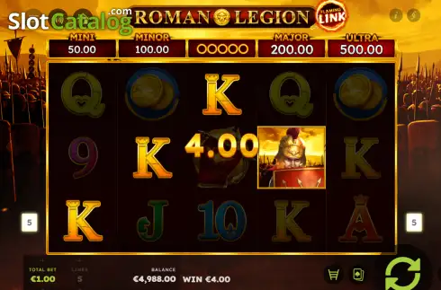 Скрин3. Roman Legion Flaming Link слот
