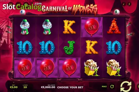 Скрин2. Carnival of Madness слот