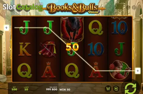 Скрин3. Books & Bulls Deluxe слот