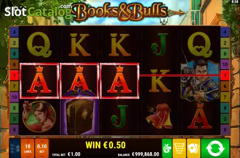 Скрин3. Books and Bulls слот