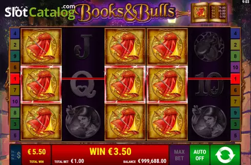 Скрин9. Books and Bulls слот