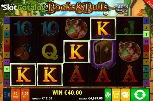 Скрин5. Books & Bulls GDN слот