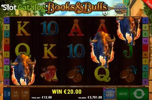 Скрин8. Books & Bulls GDN слот