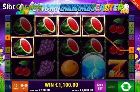 Скрин3. Sticky Diamonds Easter Egg слот