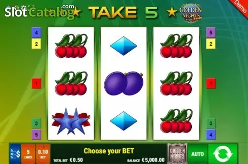Скрин2. Take 5 GDN слот