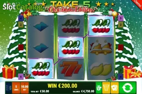 Скрин3. Take 5 Christmas Edition слот