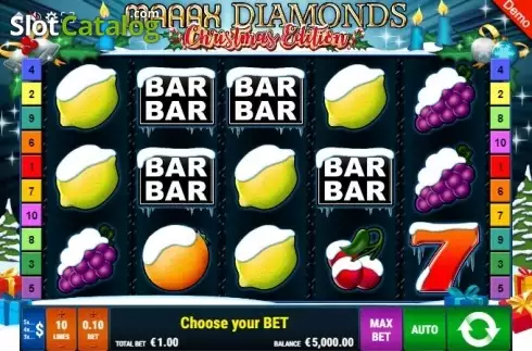 Скрин2. Maaax Diamonds Christmas Edition слот