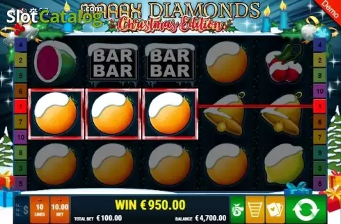 Скрин3. Maaax Diamonds Christmas Edition слот