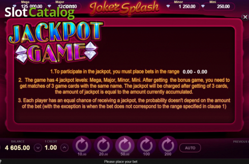 Скрин8. Joker Splash (Gamzix) слот