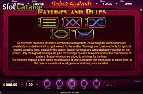 Скрин9. Joker Splash (Gamzix) слот