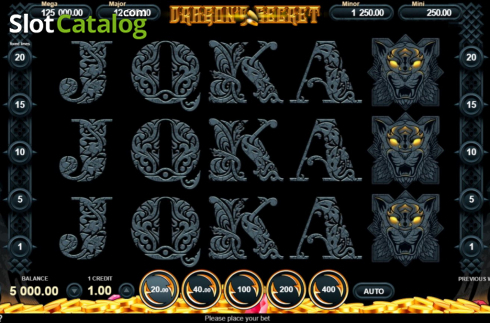 Скрин2. Dragon's Secret (Gamzix) слот