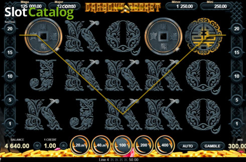 Скрин3. Dragon's Secret (Gamzix) слот