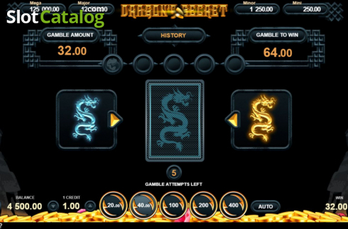 Скрин5. Dragon's Secret (Gamzix) слот