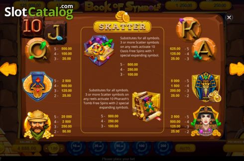 Скрин7. Book of Symbols слот