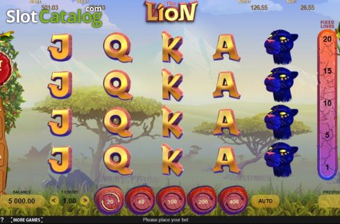 Скрин2. The Lion слот
