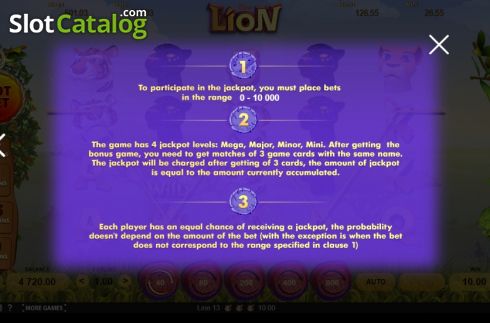 Скрин8. The Lion слот