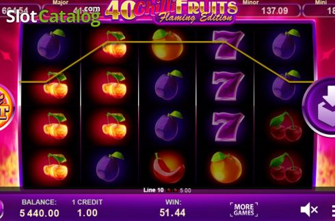 Скрин6. 40 Chilli Fruits Flaming Edition слот