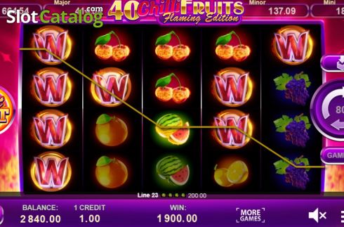Скрин4. 40 Chilli Fruits Flaming Edition слот