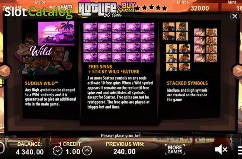 Скрин7. Hot Life Buy Bonus слот