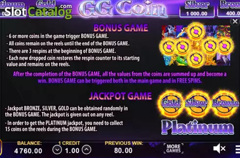Скрин8. GG Coin: Hold the Spin слот