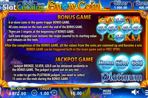 Скрин5. Snow Coin: Hold The Spin слот