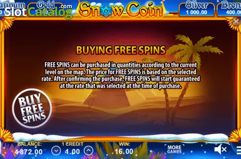 Скрин6. Snow Coin: Hold The Spin слот