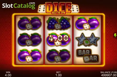 Скрин3. Dice: Hold The Spin слот
