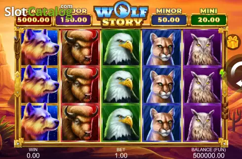 Скрин2. Wolf Story слот