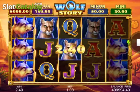 Скрин3. Wolf Story слот