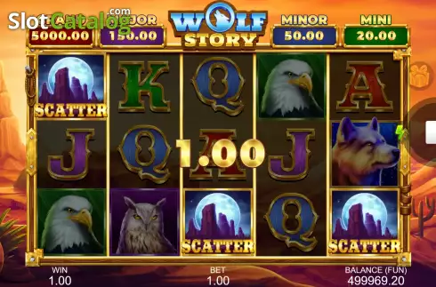 Скрин6. Wolf Story слот